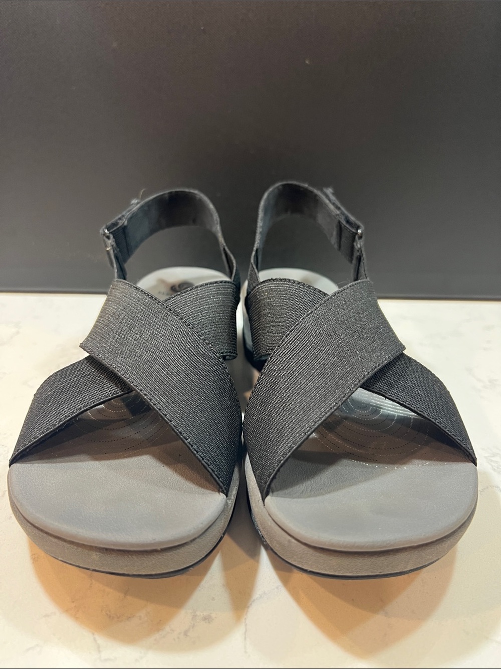 Clarks Cloudstepper Black Arla Kaydin Sandals Size 8 - Picture 4 of 16